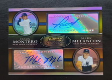 2008 Bowman Sterling Jesus Montero/Mark Melancon Dual Gold Refractor Auto 24/50