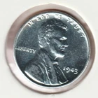 1943 WWII Lincoln Wheat Steel Penny Collectible US Collection Very Good War Coin
