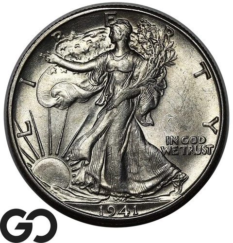 1941-D Walking Liberty Half Dollar