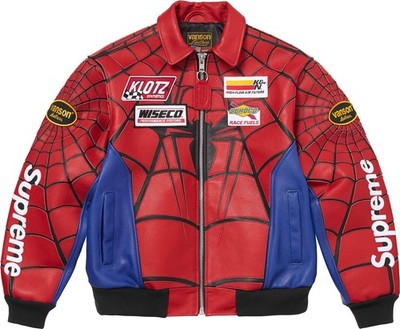 Supreme /Vanson Leathers  Spider-Man Jacket