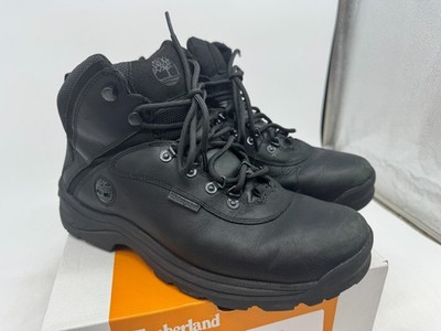 Timberland White Ledge Mid Hiking Boots Men's Black Lace-Up Waterproof - 11.5