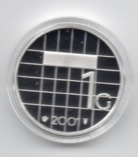 Netherlands - 1 Gulden 2001 silver Prooflike in original packaging