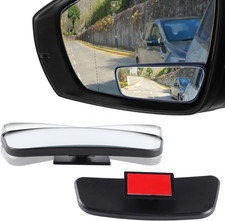 Framed Rectangular Blind Spot Mirror, HD Glass and ABS Housing Convex Wi
