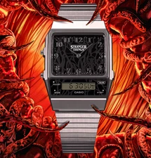 VINTAGE CASIO x STRANGER THINGS Lmt Edtn Collab Ana-Digi Alarm Watch AQ800EST-1A