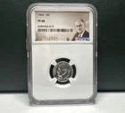 1964 NGC PF68 90% Proof Silver Roosevelt Dime 10c Portrait Label