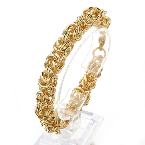 Fashion 6/8/10mm Round Byzantine Chain Stainless Steel Men Women Necklace 7-40" - Picture 28 of 32