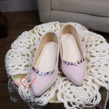 1/4 MSD BJD Doll Shoes High Heels Thigh Heel Little Crystals Deco 6 Colors DIKA