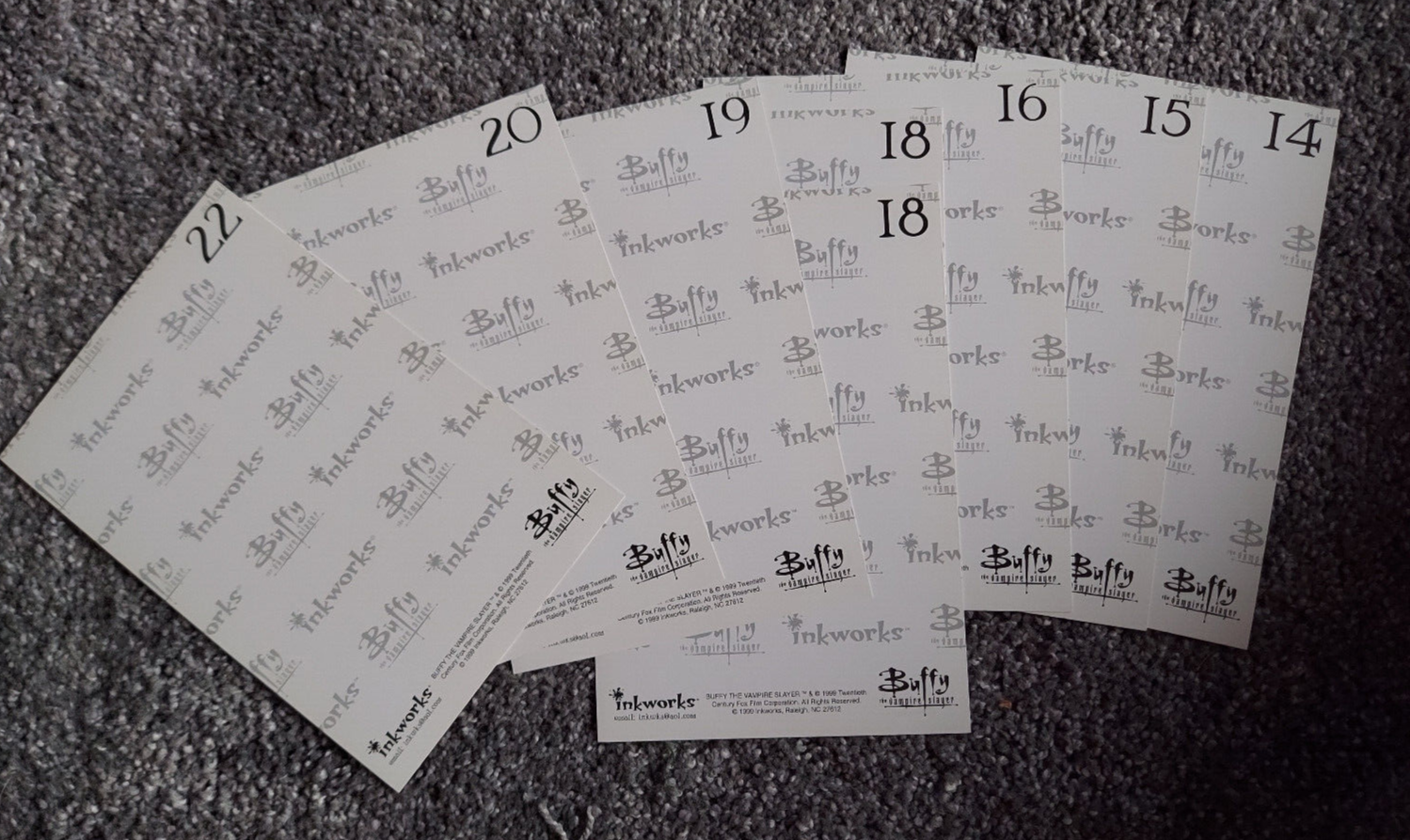 Buffy The Vampire Slayer Inkworks Photocards (For set fillers) - Picture 7 of 12