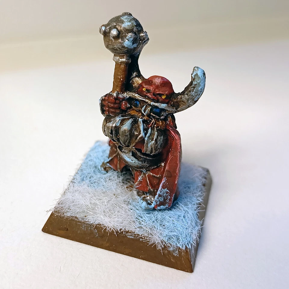 Figurine - Nain du Chaos - 1987 - Metal - Warhammer - peinte - Photo 1/2