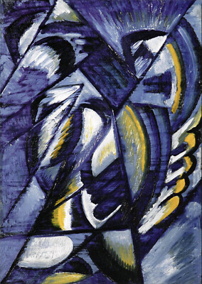 Olga Rozanova - Blue on Tin (1913) - 17'' x 22'' Fine Art Print
