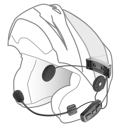 COPPIA INTERFONO SLIM MOTO CASCO BLUETOOTH 5.0 INTERPHONE UCOM 2 KIT 600mt - Picture 2 of 5