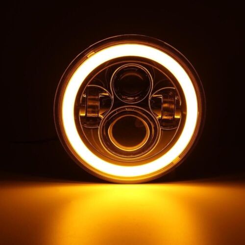 Pair 7'' LED Headlight Angel Eye For Suzuki Sierra SJ80 SJ80V LJ80 Samurai SJ410 - Picture 10 of 12