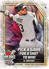 2024 Topps HR Challenge Kris Bryant Unused #HRC-7 NM/MT COLORADO ROCKIES