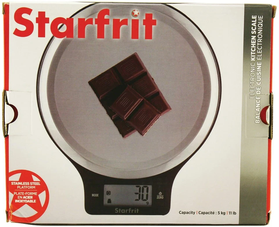 STARFRIT Starfrit Electronic Kitchen Scale, Silver  NEW NIB - Image 3 of 3