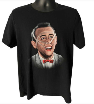 Rare Pee-wee Herman Black T-Shirt Unisex Cotton ZA026