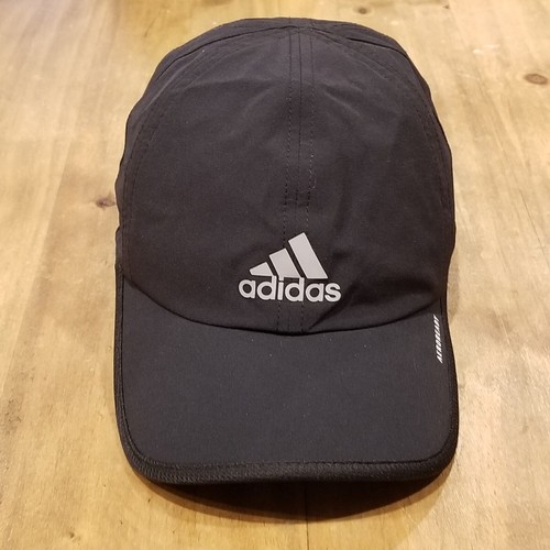 Adidas Hat Cap Strap Back Lightweight Black Golf Tennis Running Aeroready