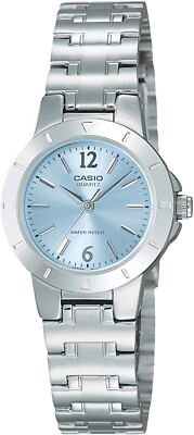 Casio Women's LTP-1177A-2AJH Light Blue Analog Quartz Watch