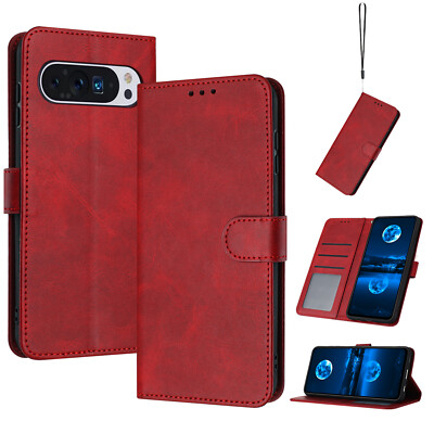 Flip PU Leather Wallet Phone Cover Case For Google Pixel 9 Pro XL/9A/8 Pro/7A/6