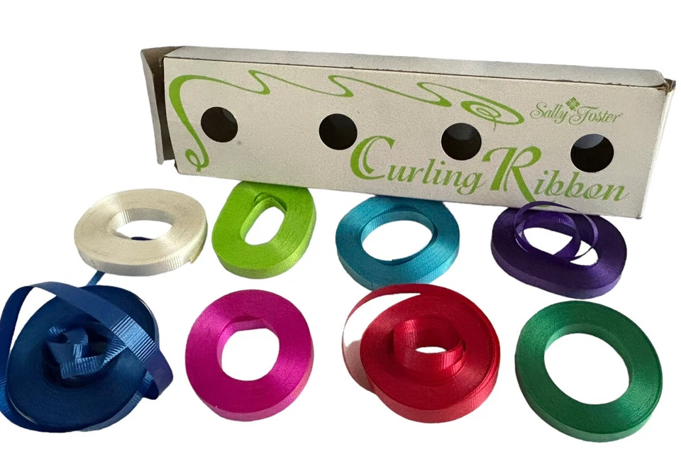 Curling Ribbon VINTAGE To Now Mixed Lot 43 Gift Wrap Bow Making - New and Used - Image 4 of 4