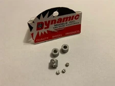 1/24 Dynamic #751M set of THREE 1/8" slot car flag collars MATTE FINISH LOOSE LY