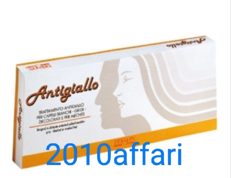 Dikson Antigiallo Antigiallo Capelli Binchi Decolorati 12 Fiale da 12 ml