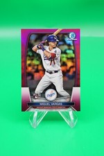 2023 Bowman Chrome Base Fuchsia Refractor SP /299 #40 Miguel Vargas R6220J