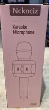 Ncknciz Karaoke Bluetooth Microphone Kids 4 In 1 Toy - Rose Red NEW