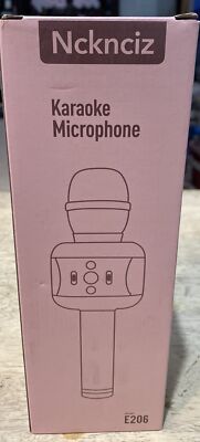 Ncknciz Karaoke Bluetooth Microphone Kids 4 In 1 Toy - Rose Red NEW