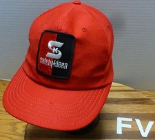 VINTAGE SAFETY-KLEEN TRUCKERS STYLE SNAPBACK HAT RED USA MADE GOOD CONDITION FV