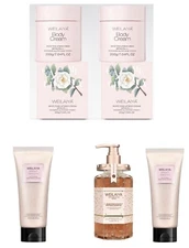 WEILAIYA Combo 2X Cream White Tone-Up SPF30 PA+++ Shower Gel+FREE 2X Body Scrub