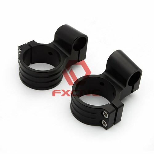 Universal For Riser Raise 1'' 50mm Sand Blasting Clip Ons Handlebars Fork Clipon - Foto 8 di 16