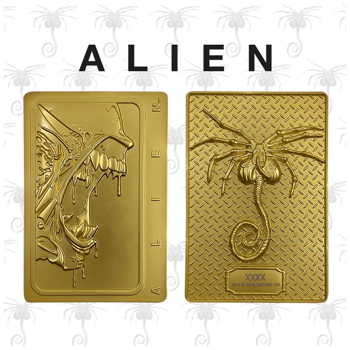 Alien 24k Gold Plated Xenomorph Limited Edition Ingot 1979