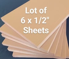 XPS Foam For Modeling, RR Layouts, Sculpting etc... Lot Of SIX Sheets 1/2" Thick