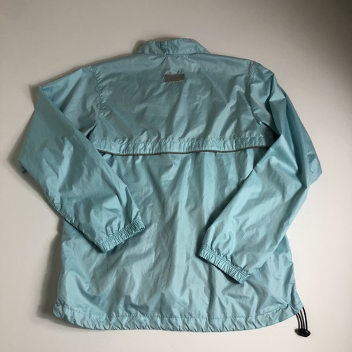 NIKE Women's Size L 12-14 Running Blue 1/4 Zip Windbreaker Jacket I11 - Picture 2 of 6