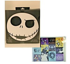 Nightmare Before Christmas 12 Days of Socks Sz 9-11 Shoe Sz 4-10 Unisex Various