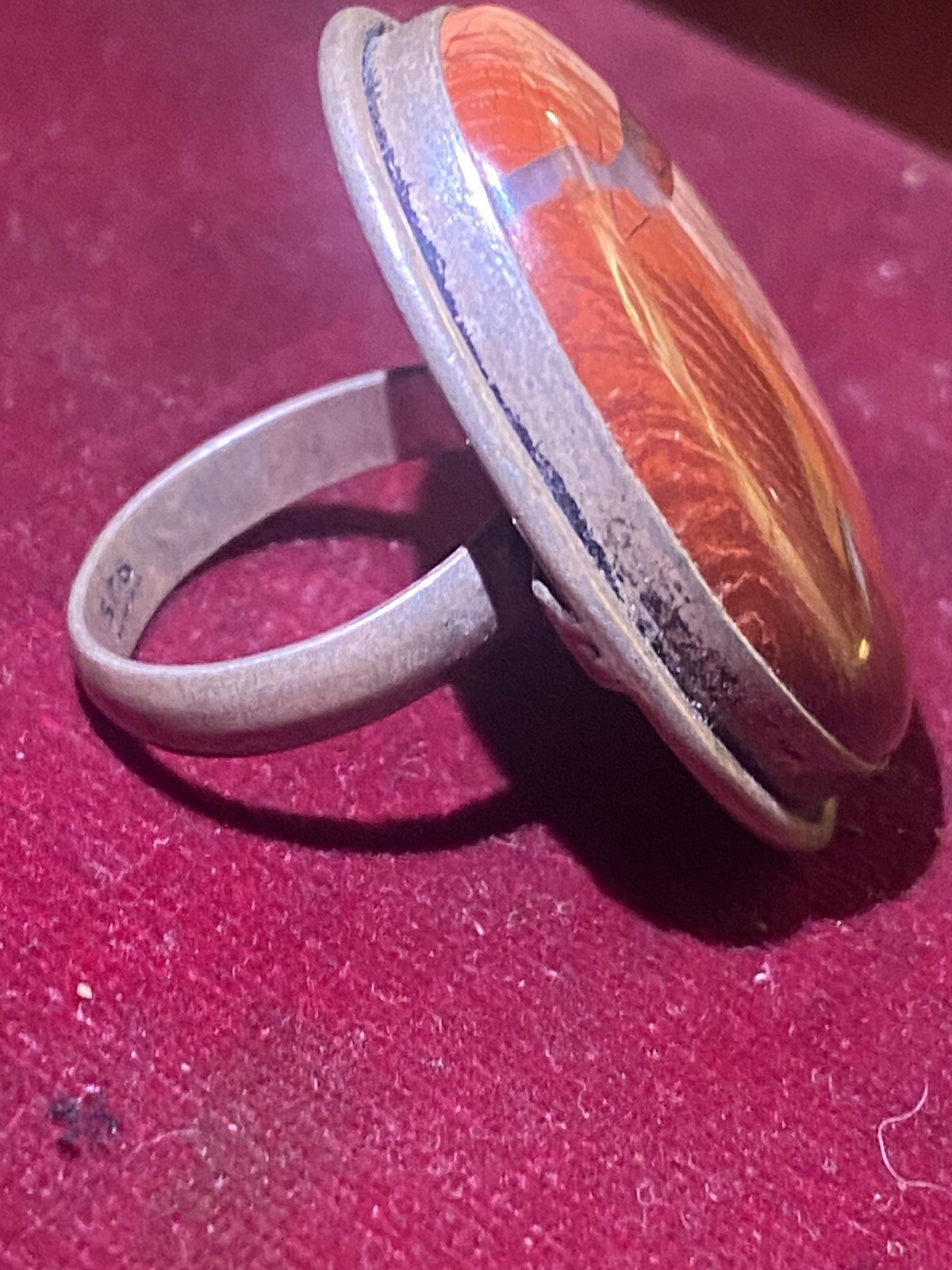 Beautiful Sunstone Women's Ring Solid 925 Silver … - image 3