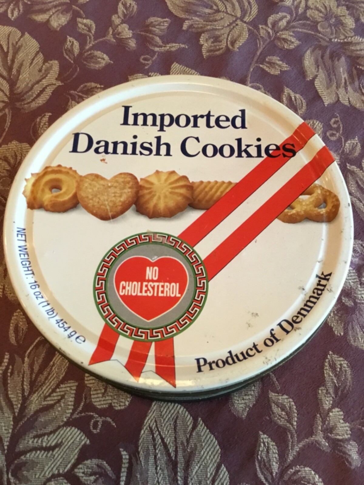 DAK Elsinore Danish Butter Cookies Tin Vintage 1980s Round Storage