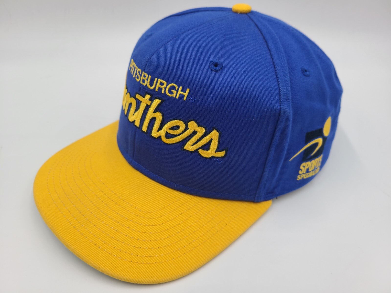 Vintage Pittsburgh Pitt Panthers Sports Specialties Script Snapback Hat Cap NCAA