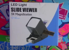 Rybozen 35mm Slide Viewer, 3X Magnification and Desk Top LED Lighted Illuminated