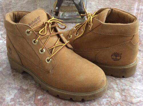 Timberland Basic Chukka Men’s Wheat Nubuck Waterproof Boots Size 5 #19944M EUC - Picture 1 of 8