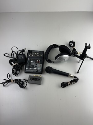Behringer DJ Lot Mixer XENYX502 Mic XM8500 Headphones HPM1000 U-Control UCA200