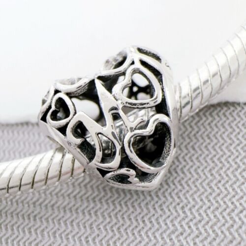 Pandora Authentic S925 Silver Charm Motherly Love Hollow Heart Charm Bead 791519 - Picture 4 of 4