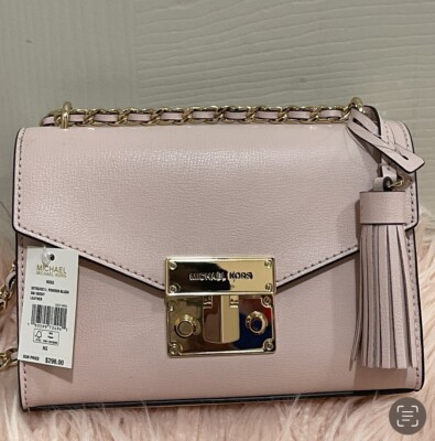 MICHAEL KORS ROSE SMALL MINI CROSSBODY BAG LEATHER MK POWDER BLUSH