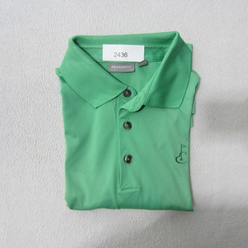 Ashworth Polo Shirt Mens Small Green Golf Short Sleeve Outdoor Casual Polyester - Picture 16 of 16