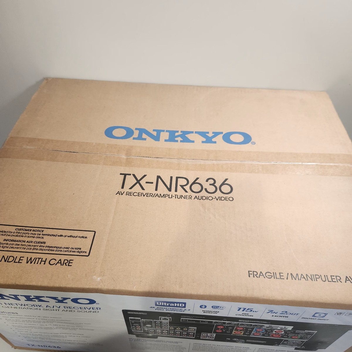 Onkyo TX TX-NR636 7.2 Channel 300 Watt Receiver for sale Onkyo TX TX-NR636 7.2 Channel 300 Watt Receiver for sale