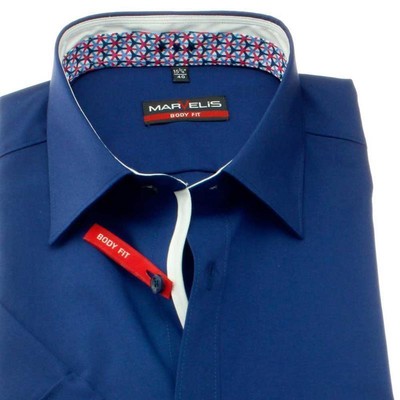 MARVELIS Hemd BODY FIT Uni Halbarm