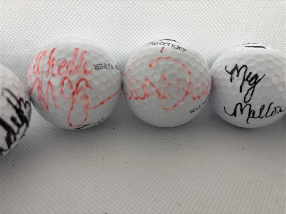 Lote de pelotas de golf firmadas por LPGAS (9) miembros del Salón de la Fama del LPGA Tour y otros. King Bradley Foto 4 de 4