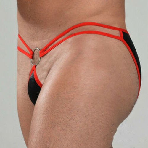 Herren Unterwäsche Schlüpfer Sexy Stretchy Badehose Tanga Bikini Unterhose - Bild 4 von 7