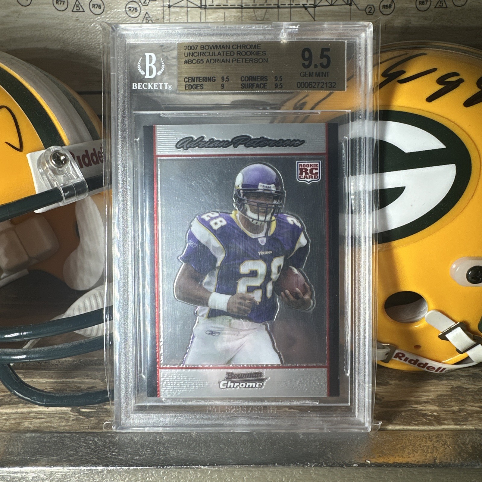 Adrian Peterson Bowman Chrome #BC65 Uncirculated Rookies