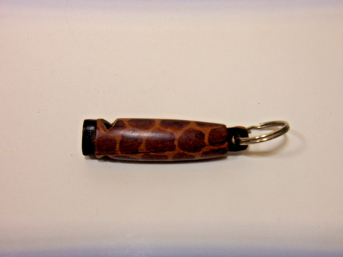 VINTAGE WOODEN WHISTLE KEYCHAIN